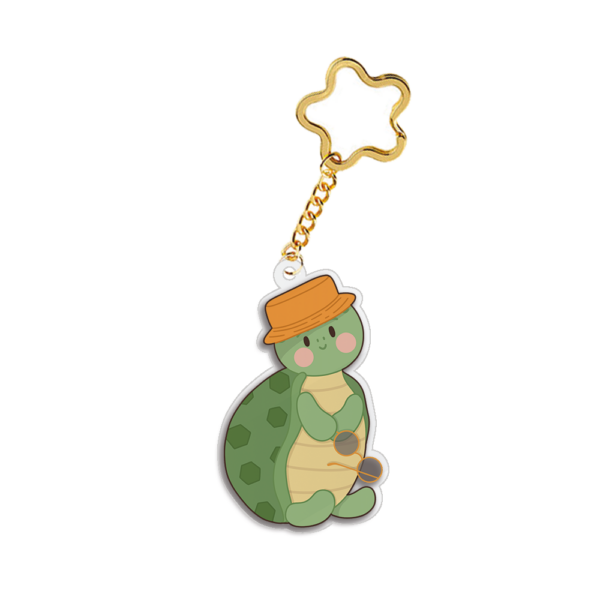 Acryl Sleutelhanger | Lenny met een zonnebril