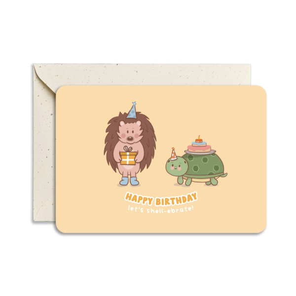 Wenskaart | Let's Shell-ebrate